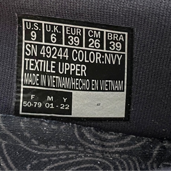 Skechers Relaxed Fit Reggae Fest Willows Vibe Navy Blue Sneakers Women’s Size 9 - Picture 8 of 9